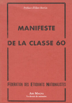 Fédération des étudiants nationalistes - Manifeste de la classe 60